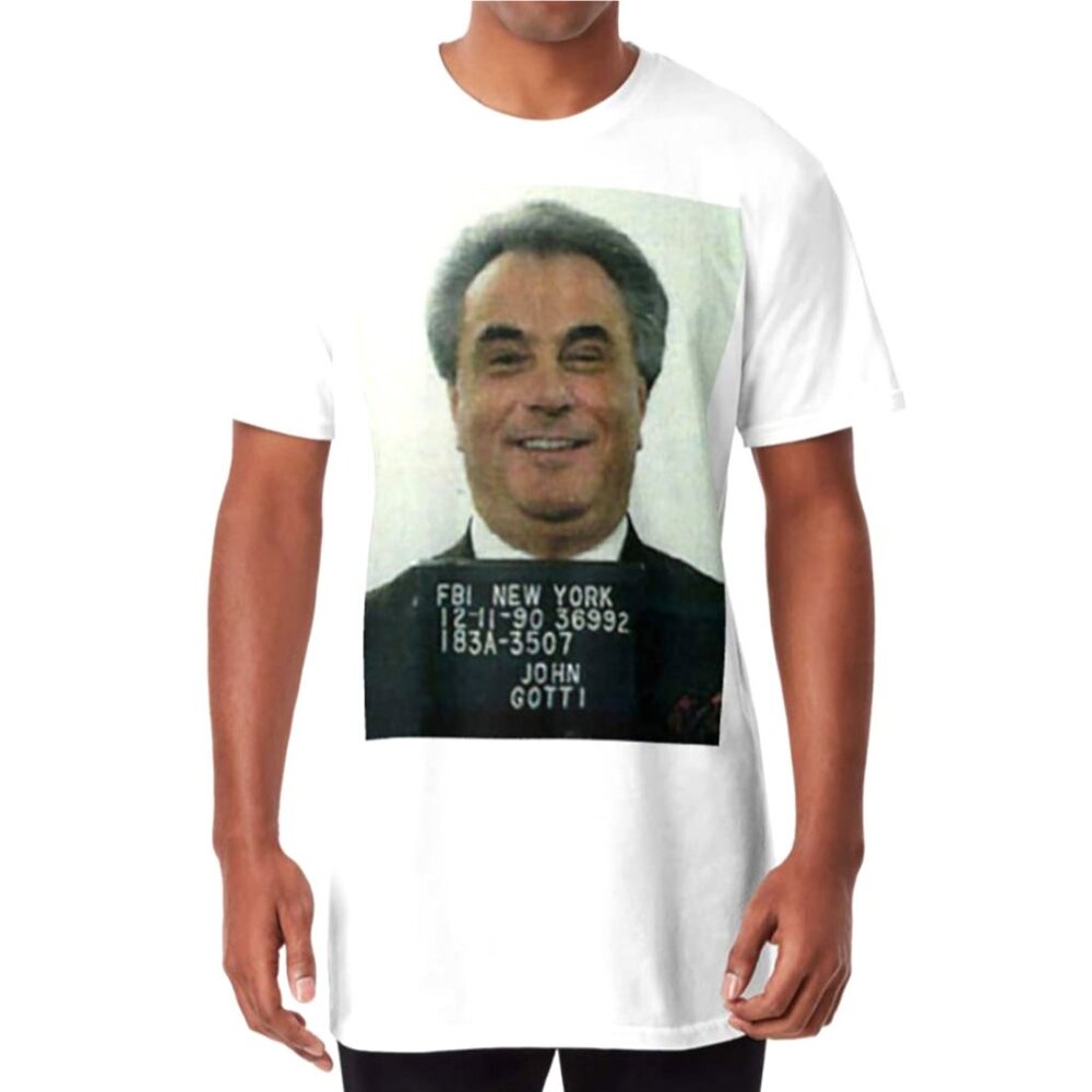 John Gotti T-Shirt Mafia True Crime Tee Vintage Retro Graphic Fan Top 96